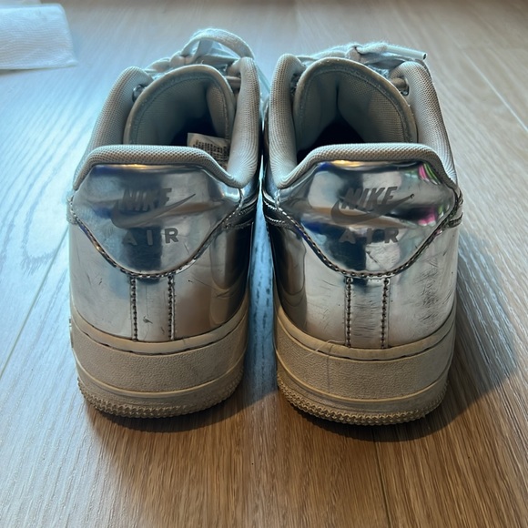 Silver Nike Air Force 1 - Picture 4 of 5